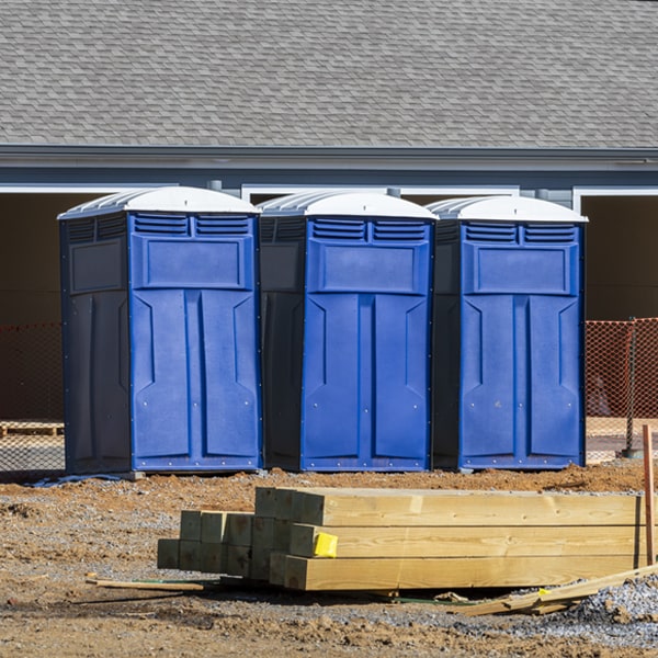 what is the expected delivery and pickup timeframe for the porta potties in Ore City